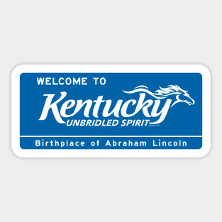 Welcome to Kentucky Sticker